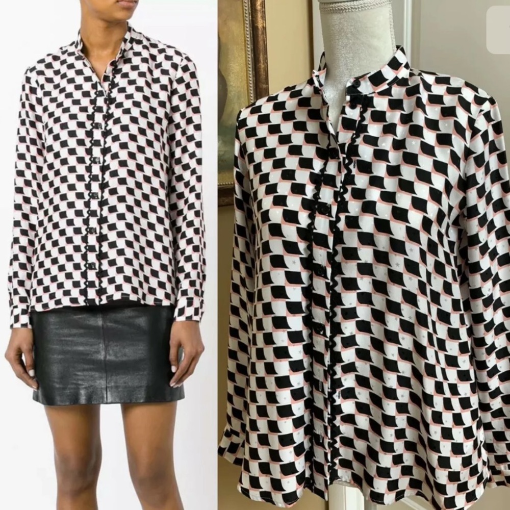 KENZO Silk Blouse Sz 2